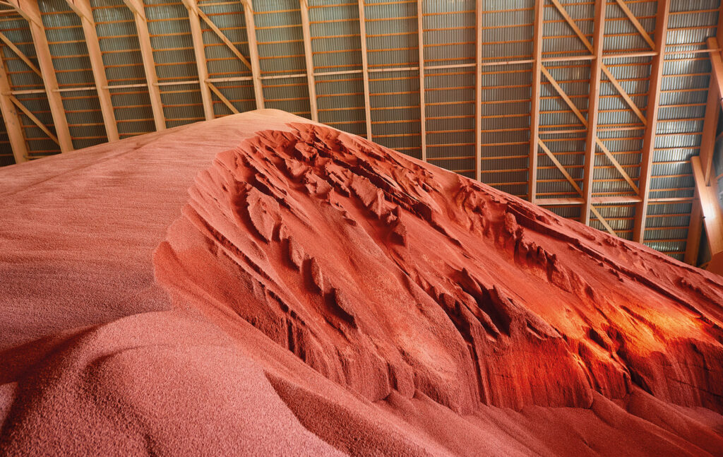 Auditoría topográfica de silos de fertilizante