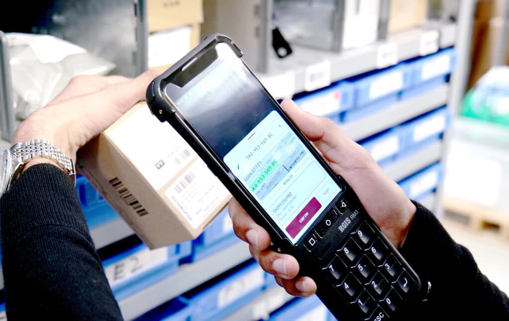 Inventario de códigos de producto de almacén